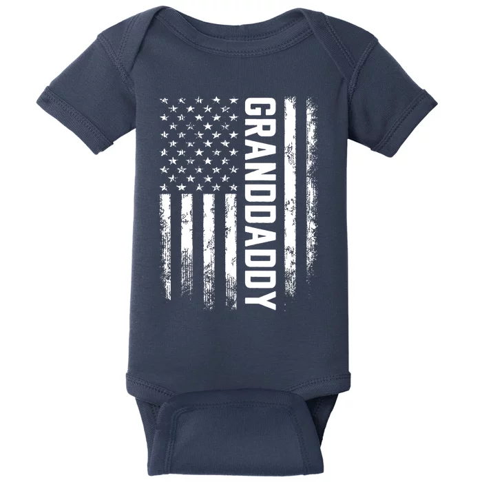 Granddaddy Gift America Flag Gift For Father's Day Baby Bodysuit