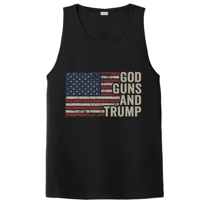 God Guns And Trump Performance Tank