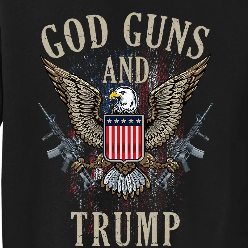 God Guns And Trump 2nd Adt Flag Ar15 American Flag Tall Sweatshirt