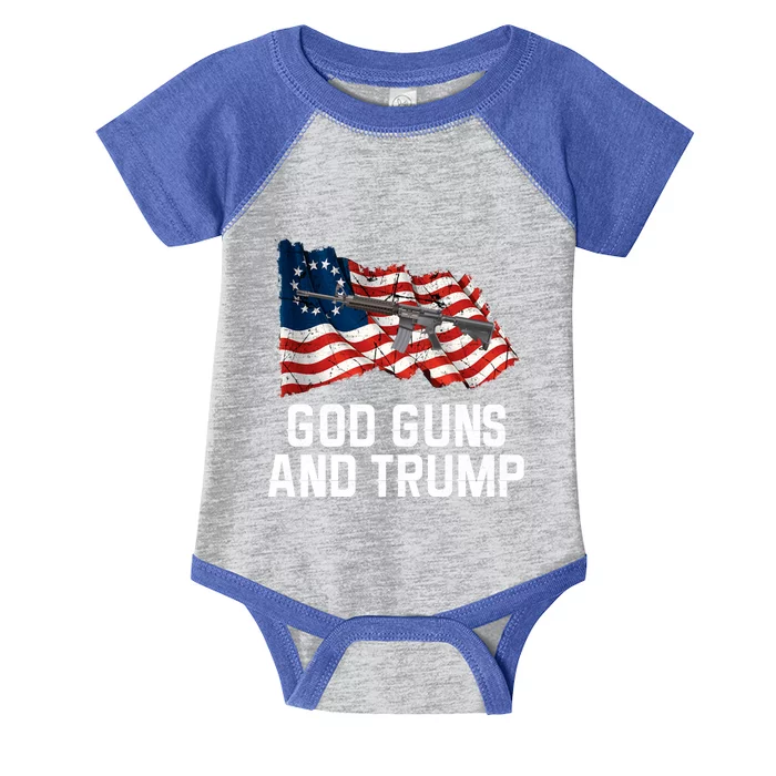 God Guns And Trump Gift 2nd Adt Trump Gift Infant Baby Jersey Bodysuit