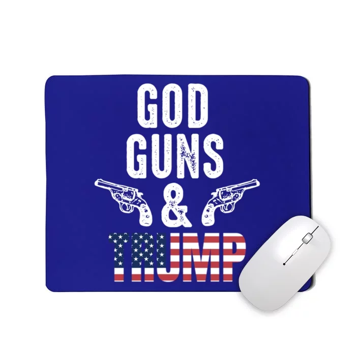 God Guns And Trump Republican Support Merica Gift Mousepad