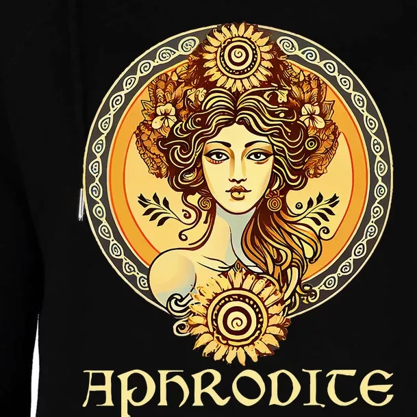 Greek Goddess Aphrodite Love And Beauty Ancient Greece Womens Funnel Neck Pullover Hood