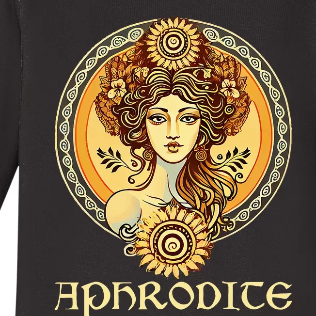 Greek Goddess Aphrodite Love And Beauty Ancient Greece Baby Long Sleeve Bodysuit