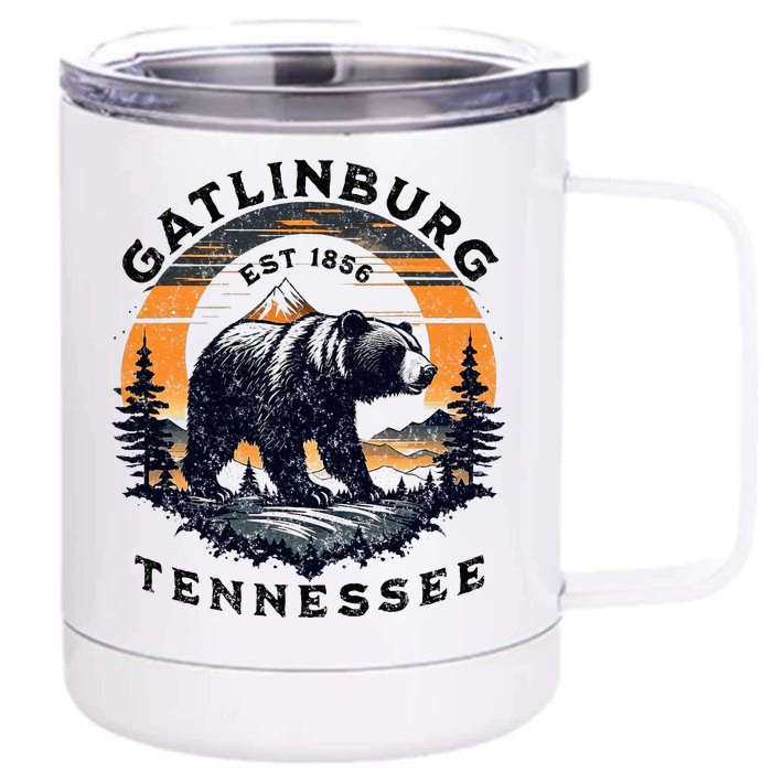 Gatlinburg Front & Back 12oz Stainless Steel Tumbler Cup