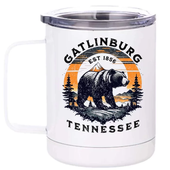 Gatlinburg Front & Back 12oz Stainless Steel Tumbler Cup