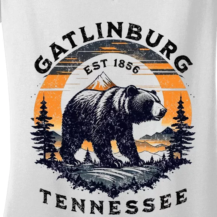 Gatlinburg Women's V-Neck T-Shirt