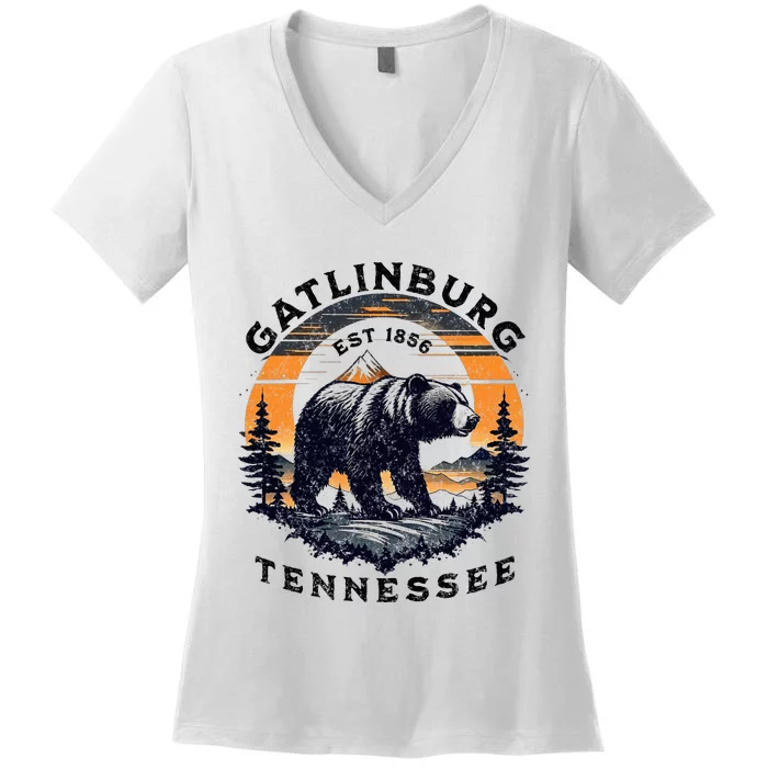 Gatlinburg Women's V-Neck T-Shirt