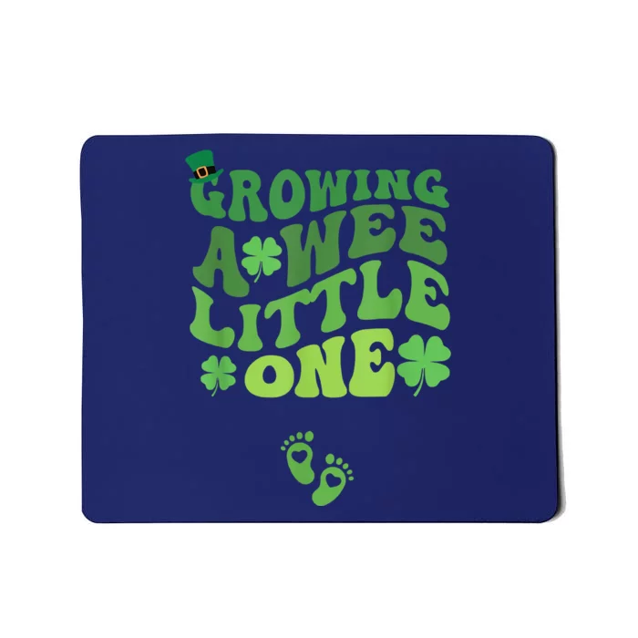 Groovy Growing A Wee Little One Pregnancy St Patricks Day Mousepad