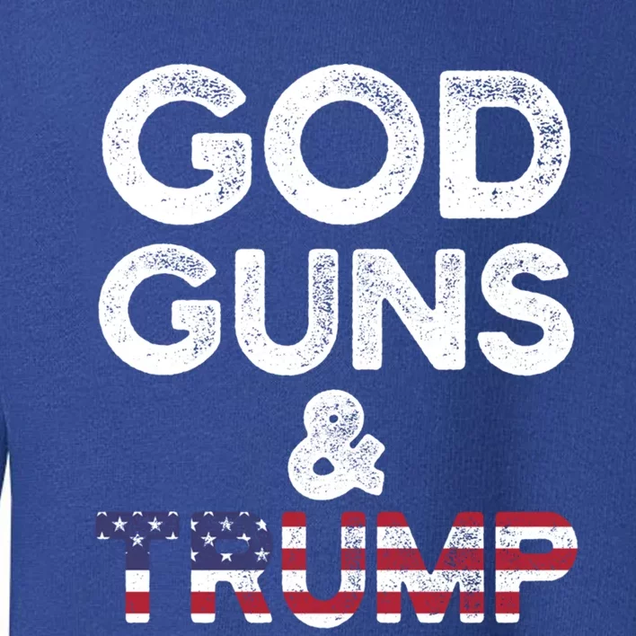 God Guns And Trump Cute Gift 2nd Amendment Pro Gun Meaningful Gift Toddler Sweatshirt