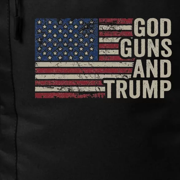 God Guns And Trump Pro God Gun Republican Usa Flag Daily Commute Backpack