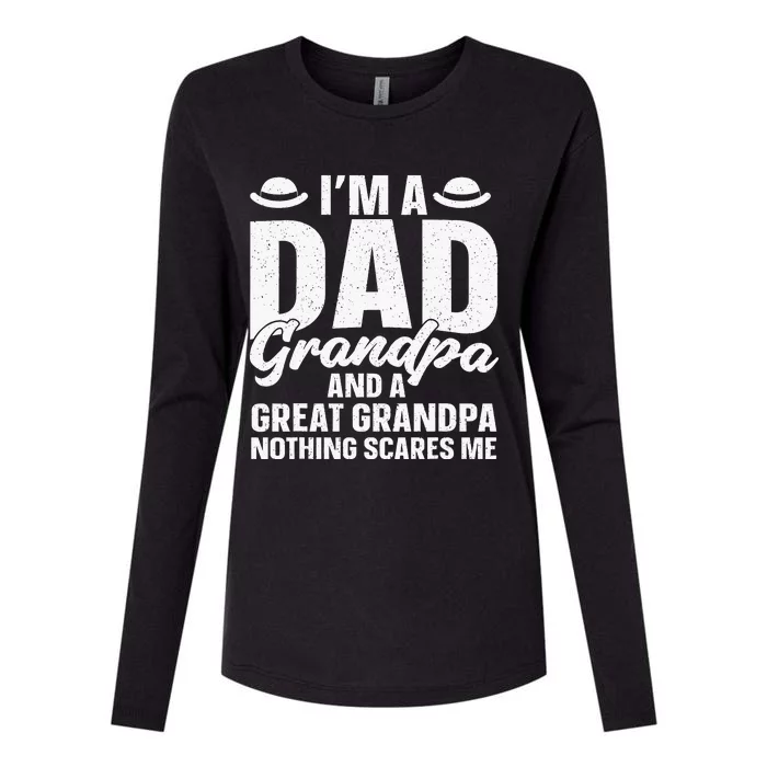 Great Grandpa Art For Great Grandfather Day Womens Cotton Relaxed Long Sleeve T-Shirt