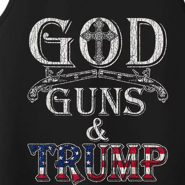 God Guns And Trump Performance Tank