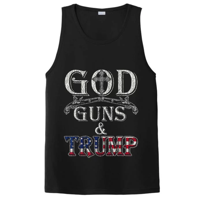 God Guns And Trump Performance Tank