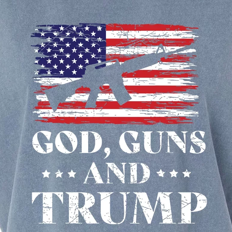 God Guns And Trump Donald Trump For President 2020 Garment-Dyed Women's Muscle Tee