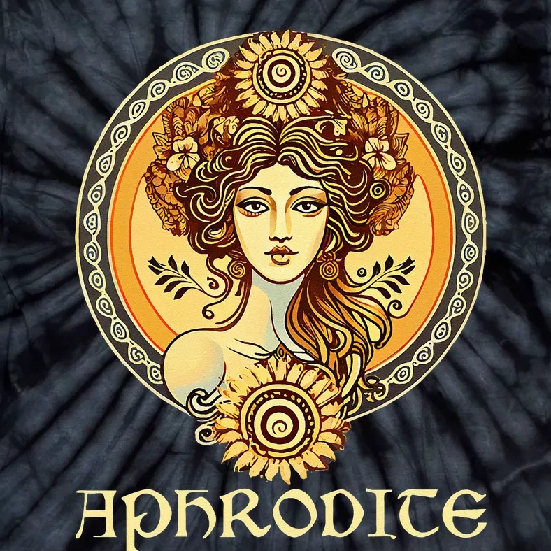 Greek Goddess Aphrodite Love And Beauty Ancient Greece Tie-Dye T-Shirt