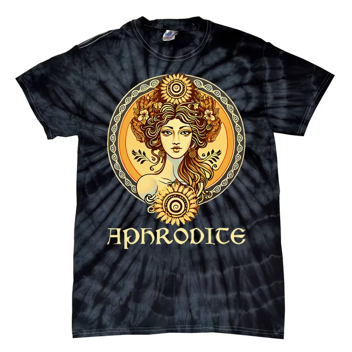 Greek Goddess Aphrodite Love And Beauty Ancient Greece Tie-Dye T-Shirt