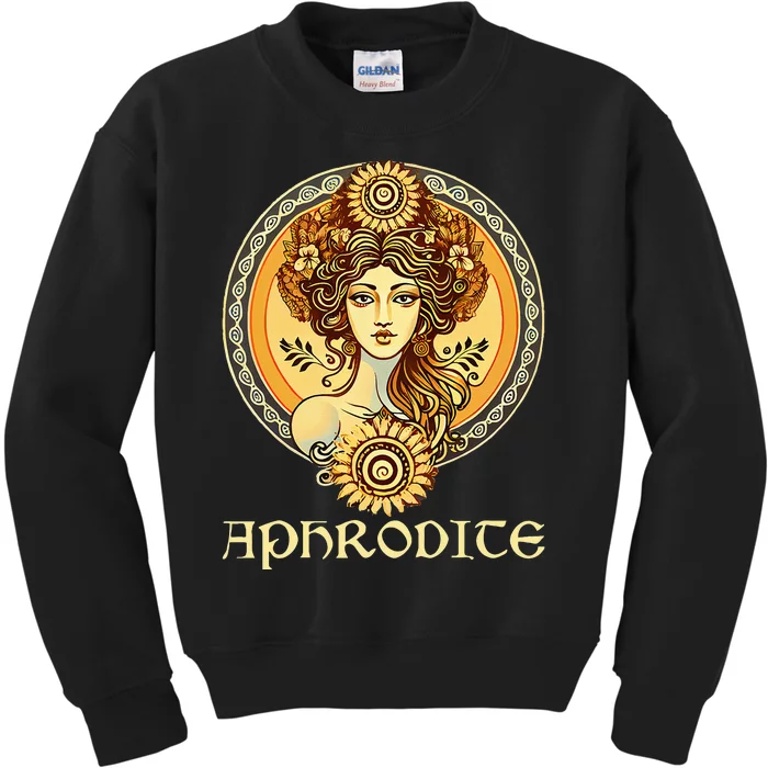 Greek Goddess Aphrodite Love And Beauty Ancient Greece Kids Sweatshirt