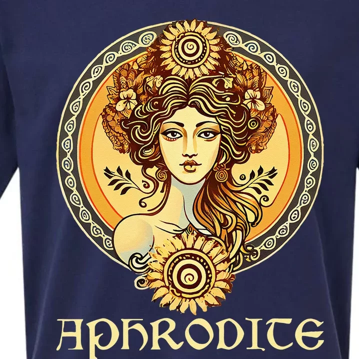 Greek Goddess Aphrodite Love And Beauty Ancient Greece Sueded Cloud Jersey T-Shirt