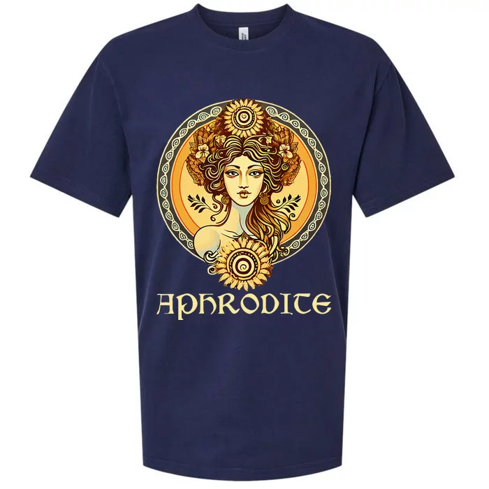 Greek Goddess Aphrodite Love And Beauty Ancient Greece Sueded Cloud Jersey T-Shirt