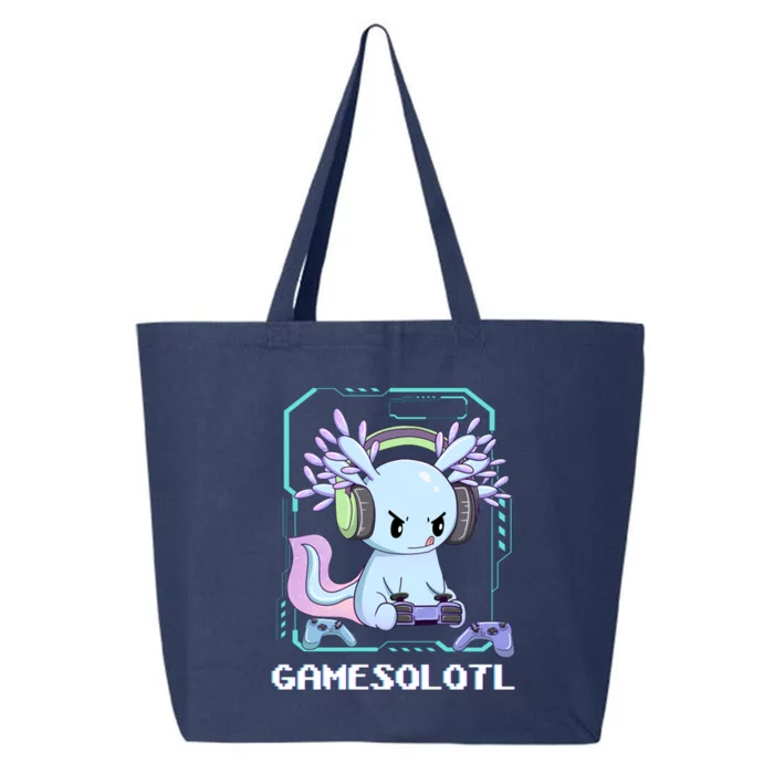 Gamesolotl Gamer Axolotl Funny Cute 25L Jumbo Tote