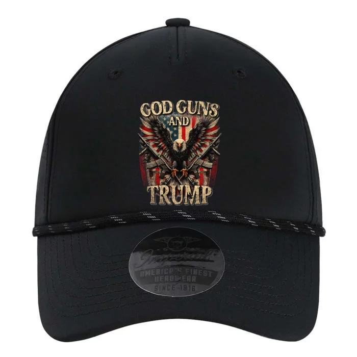 God Guns And Trump 2nd Amendment Flag Eagle American Flag Performance The Dyno Cap