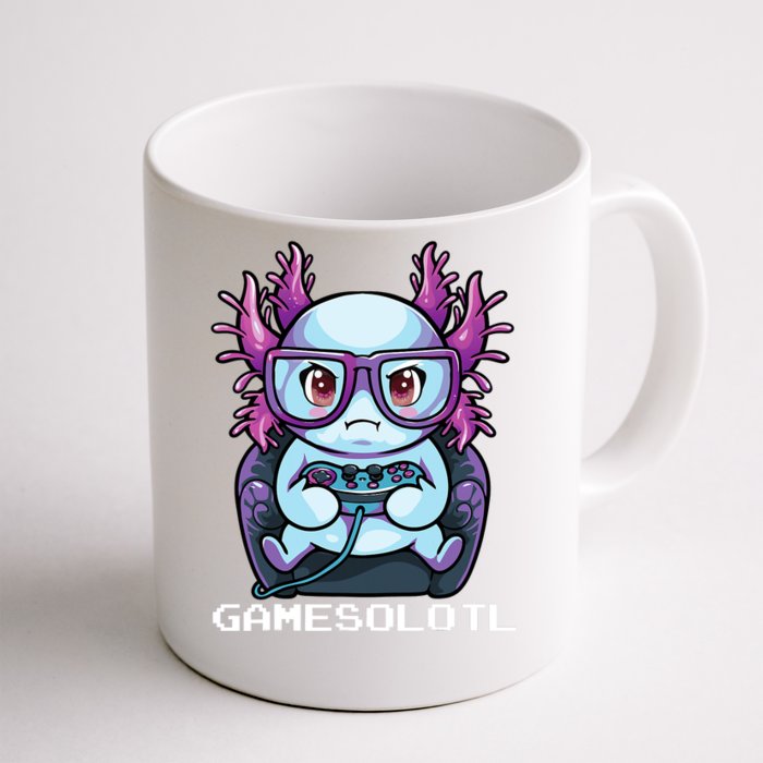 Gamesolotl Gamer Axolotl Fish Gaming Video Gamer Anime Front & Back Coffee Mug