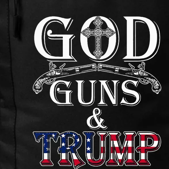 God Guns And Trump 2nd Amendment Trump 45 Daily Commute Backpack