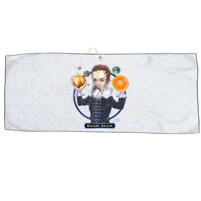 Galileo Galilei Astronomer Large Microfiber Waffle Golf Towel