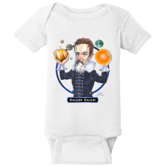 Galileo Galilei Astronomer Baby Bodysuit