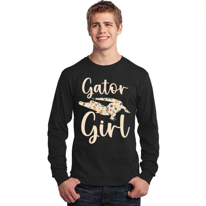 Gator Girl Alligator Lover Zookeeper Crocodile Tall Long Sleeve T-Shirt