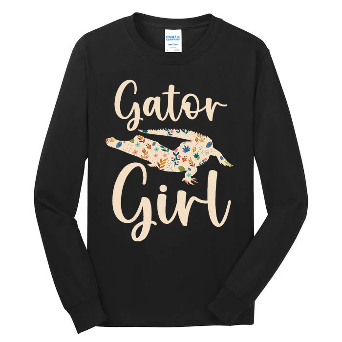 Gator Girl Alligator Lover Zookeeper Crocodile Tall Long Sleeve T-Shirt