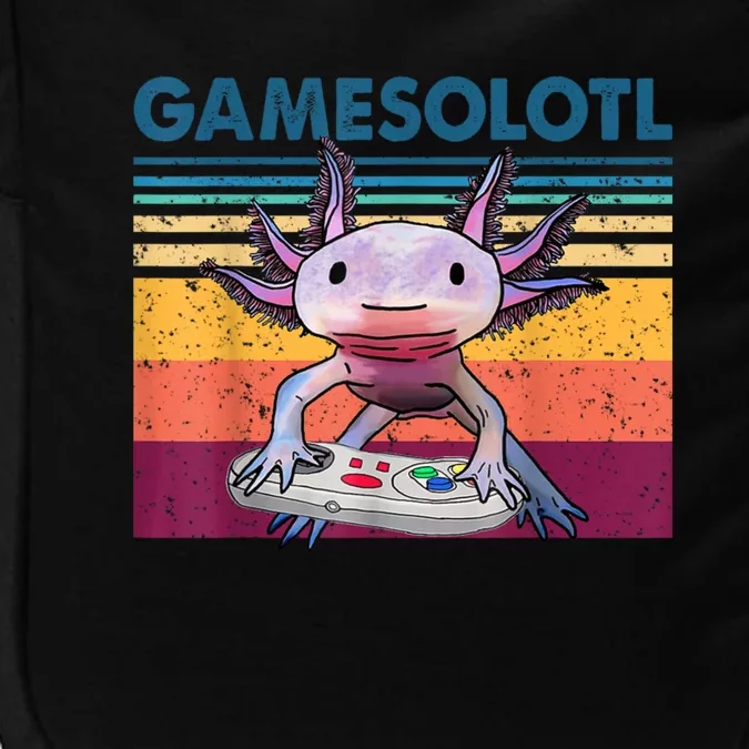 Gamesolotl Gamer Axolotl Fish Playing Video Games Impact Tech Backpack