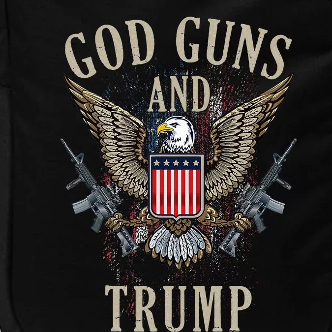 God Guns And Trump 2nd Amendment Flag AR15 American Flag Impact Tech Backpack