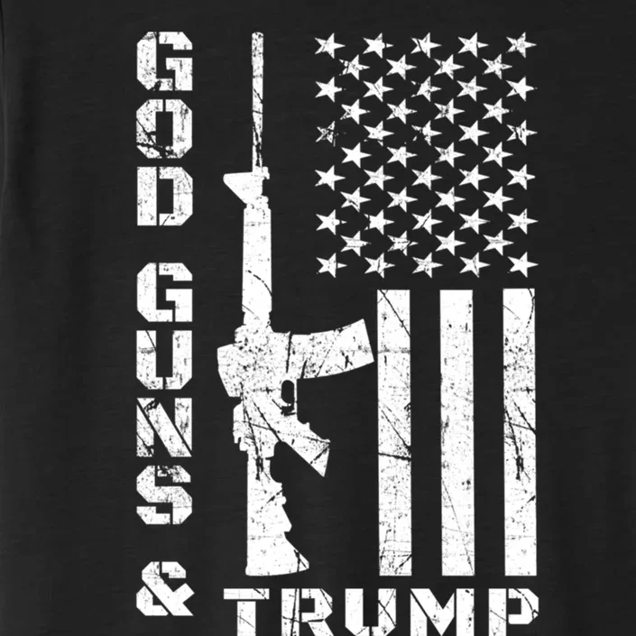 God Guns And Trump Cool Gift 2nd Amendment Flag Ar15 Gift ChromaSoft Performance T-Shirt