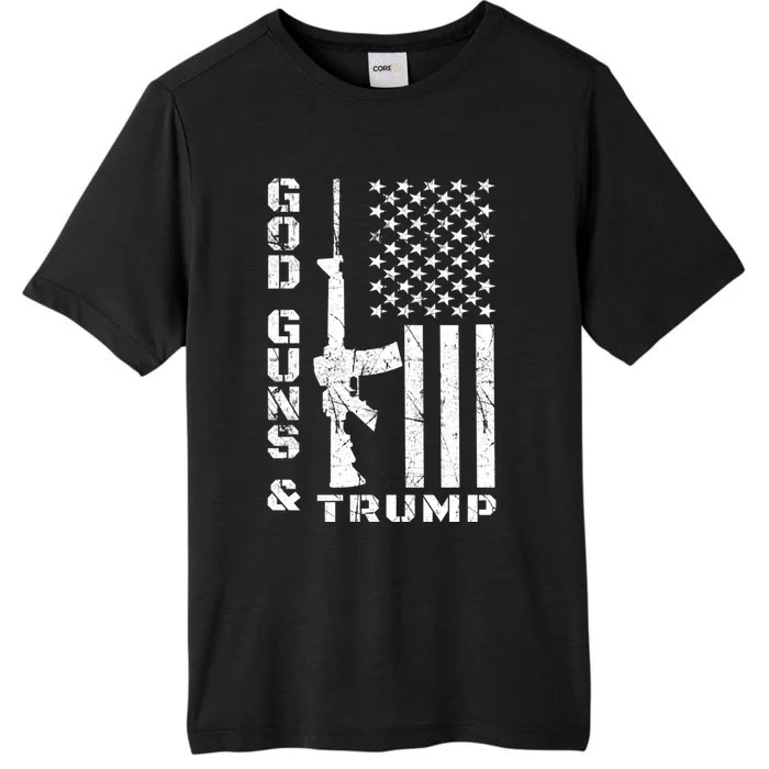 God Guns And Trump Cool Gift 2nd Amendment Flag Ar15 Gift ChromaSoft Performance T-Shirt