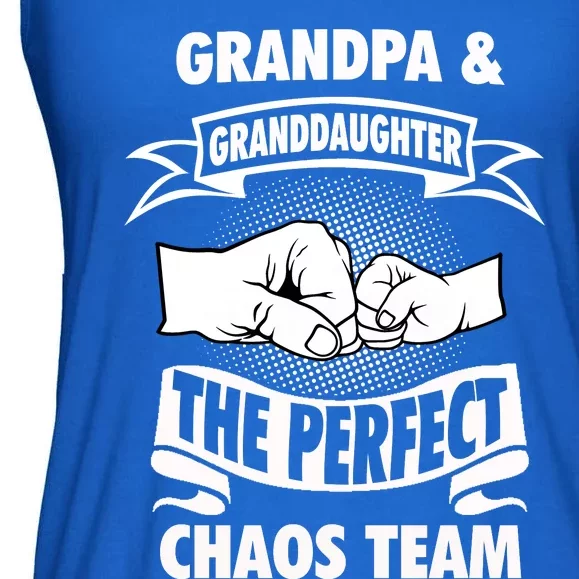 Grandpa Granddaughter A Perfect Chaos Team Gift Ladies Essential Flowy Tank