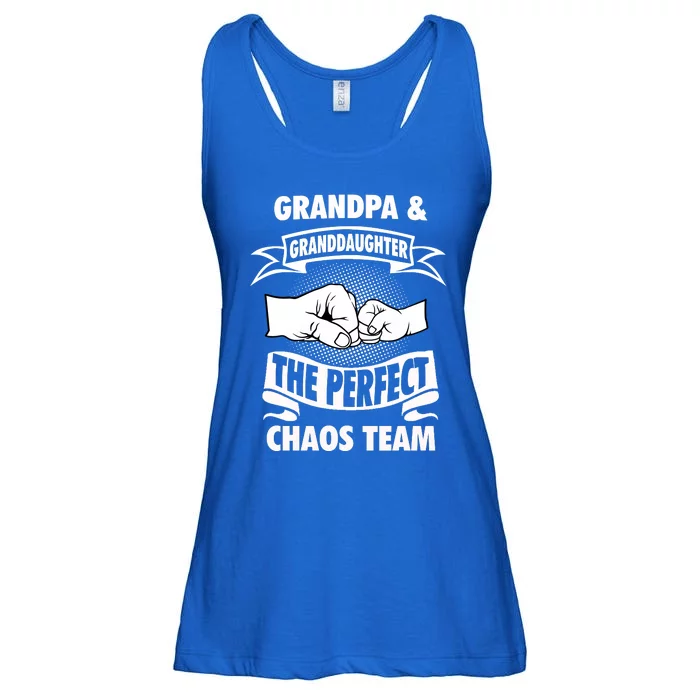 Grandpa Granddaughter A Perfect Chaos Team Gift Ladies Essential Flowy Tank