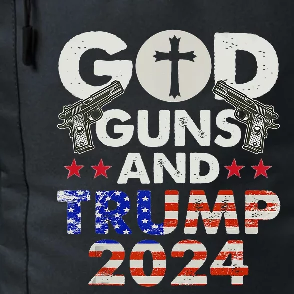 God Guns And Trump 2024 Election Daily Commute Backpack