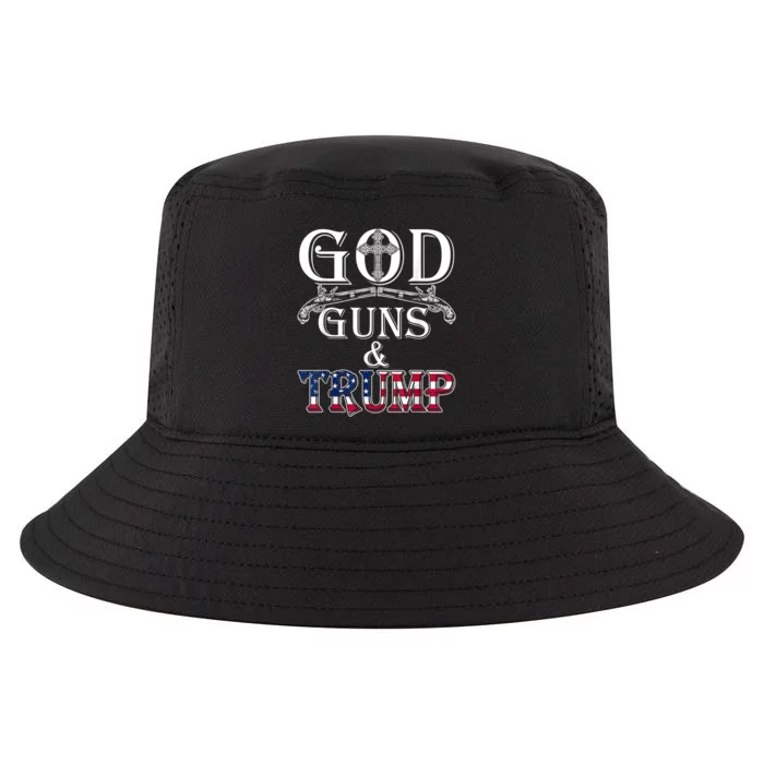 God Guns And Trump 2nd Amendment Cool Comfort Performance Bucket Hat