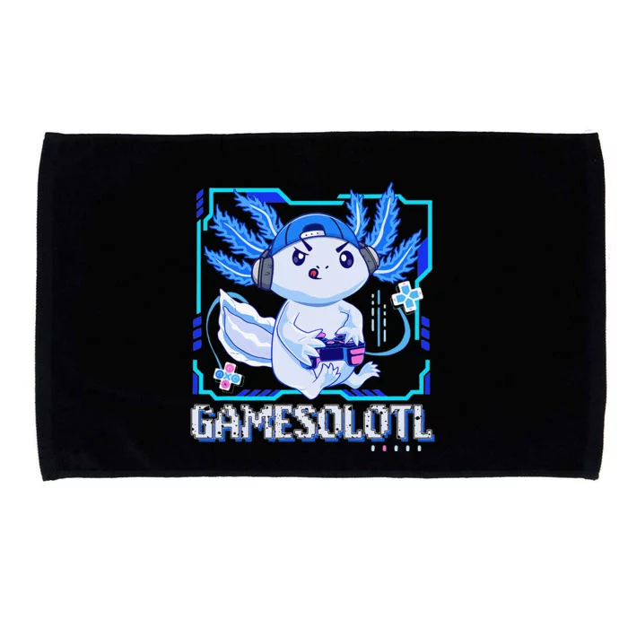 Gamesolotl Gamer Axolotl Video Games Anime Lizard Microfiber Hand Towel