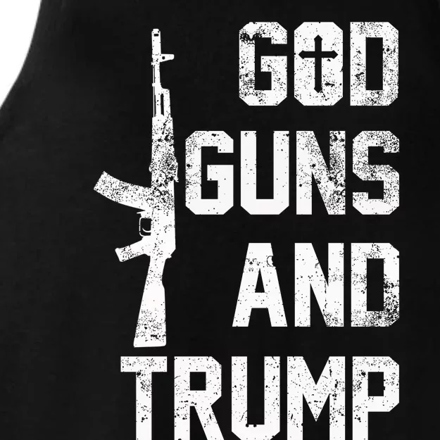 God Guns And Trump Gift For Donald Trump Supporters On PresidentS Day Ladies Tri-Blend Wicking Tank