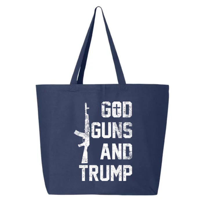 God Guns And Trump Gift For Donald Trump Supporters On PresidentS Day 25L Jumbo Tote