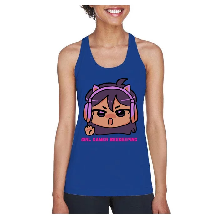 Girl Gamer Beekeeping Gamer Beekeeping Gamer Cool Gift Women's Racerback Tank