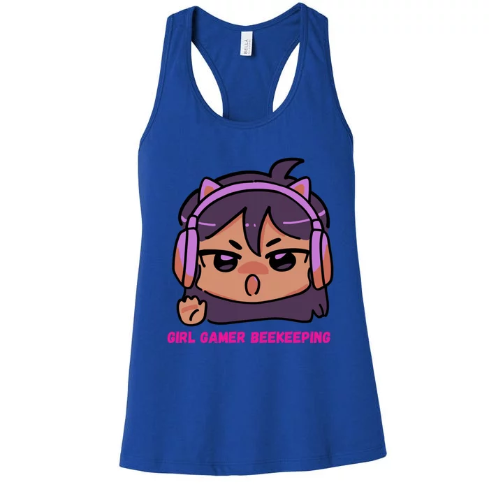 Girl Gamer Beekeeping Gamer Beekeeping Gamer Cool Gift Women's Racerback Tank