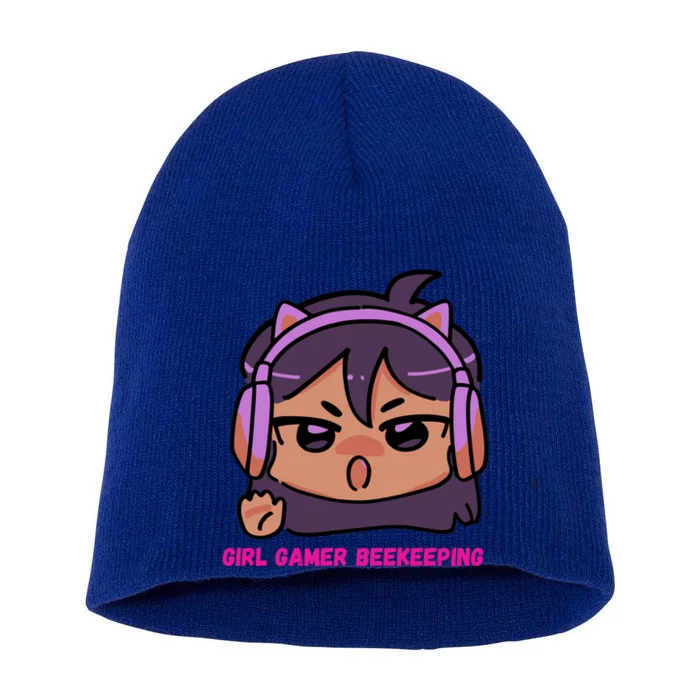 Girl Gamer Beekeeping Gamer Beekeeping Gamer Cool Gift Short Acrylic Beanie