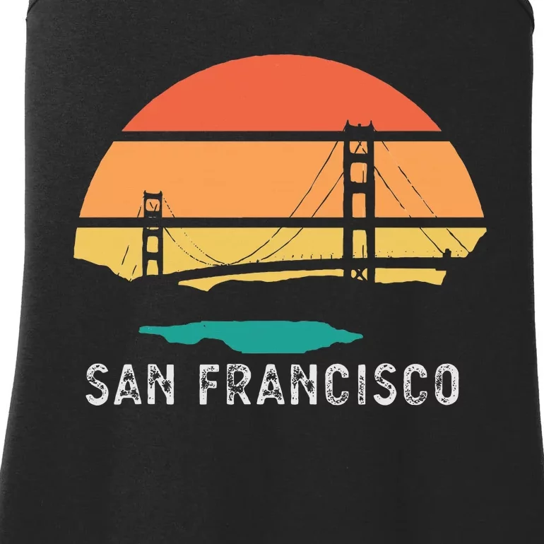 Golden Gate Bridge San Francisco City Ladies Essential Tank