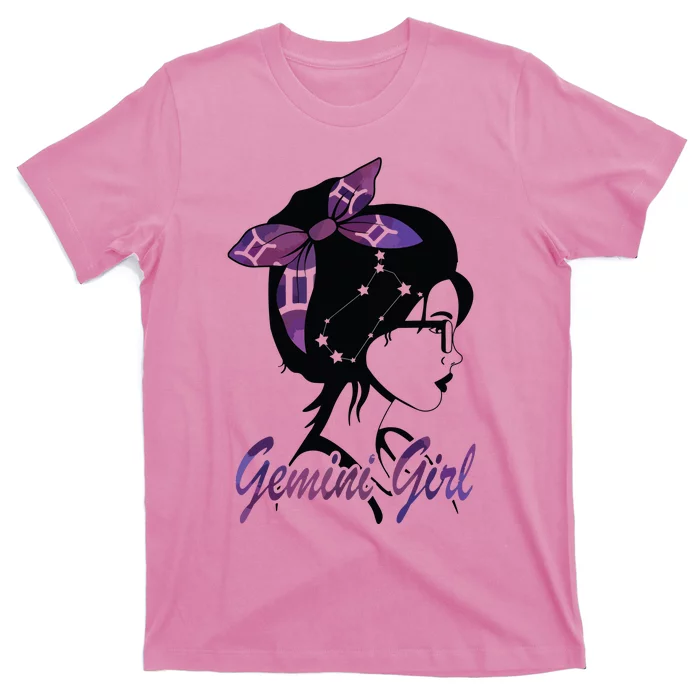 Gemini Girl Birthday Gemini Woman Zodiac Sign T-Shirt