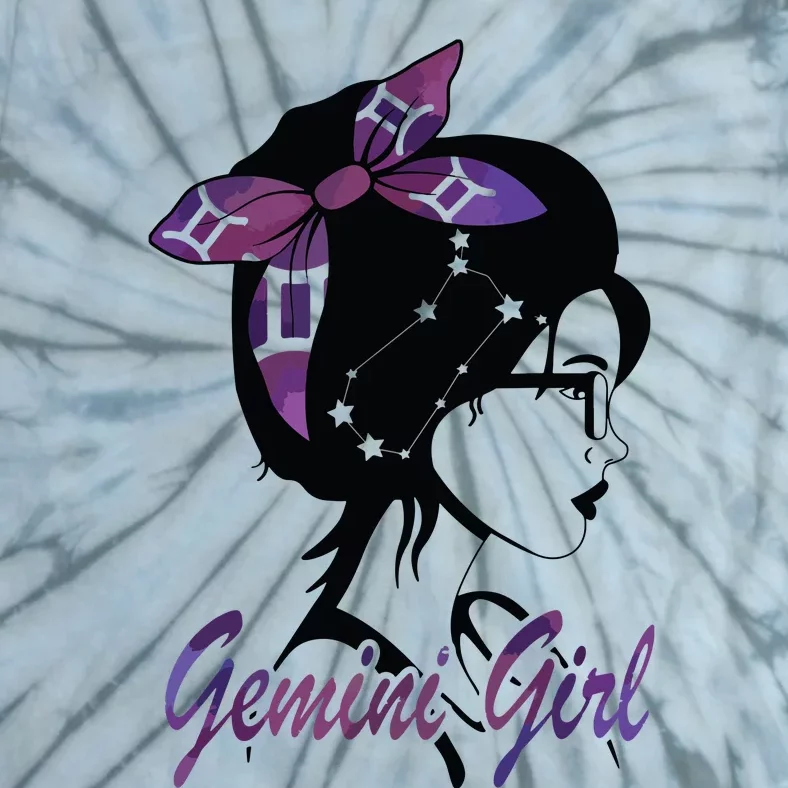 Gemini Girl Birthday Gemini Woman Zodiac Sign Tie-Dye T-Shirt