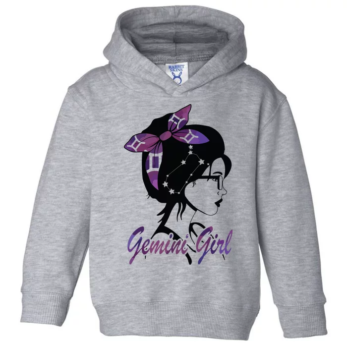 Gemini Girl Birthday Gemini Woman Zodiac Sign Toddler Hoodie