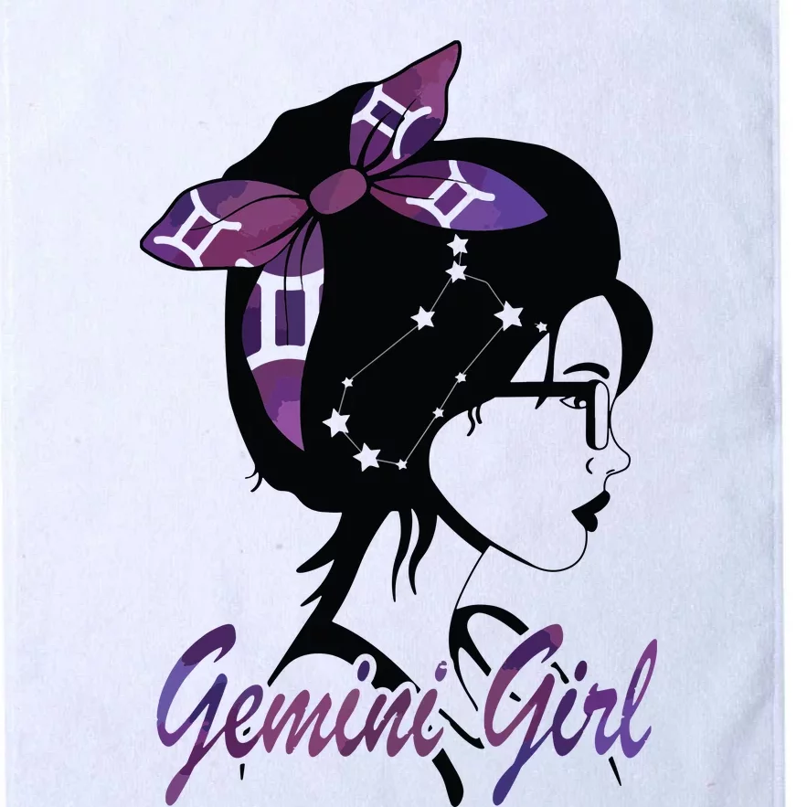 Gemini Girl Birthday Gemini Woman Zodiac Sign Platinum Collection Golf Towel